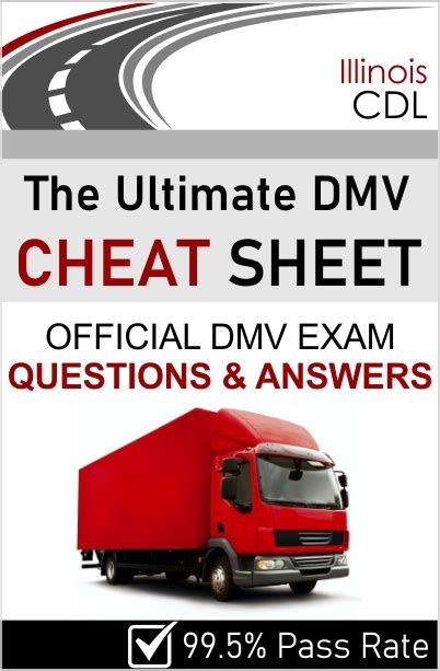 illinois cdl test cheat sheet